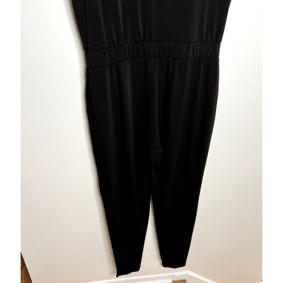 Michael Star Black Short Sleeve Knit Jumpsuit - Picture 8 of 9